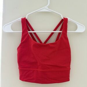 Lululemon Athletica Women’s Longline Energy Bra. red. size 4